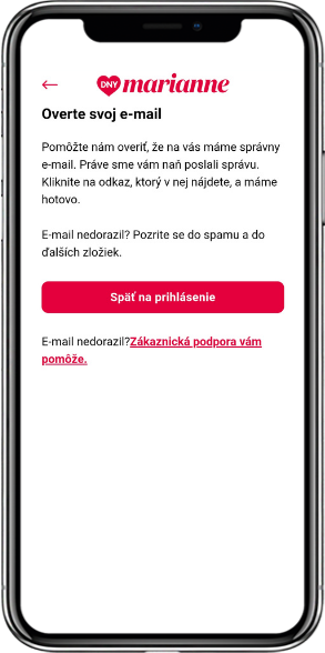 SK Ověření e-mailu - iOS