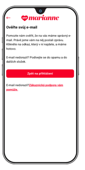 Android - ověření e-mailu